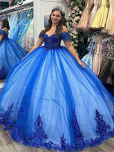 Royal Blue Quinceanera Dresses Beading Sweet 16 Party Vestido De 15 Anos Mychicdress