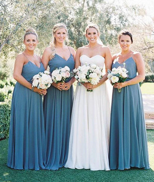 Discount Blue Bridesmaid dresses for wedding
