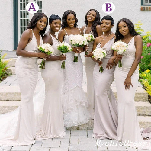 How Mismatched Bridesmaid Dresses in orange color come out ?