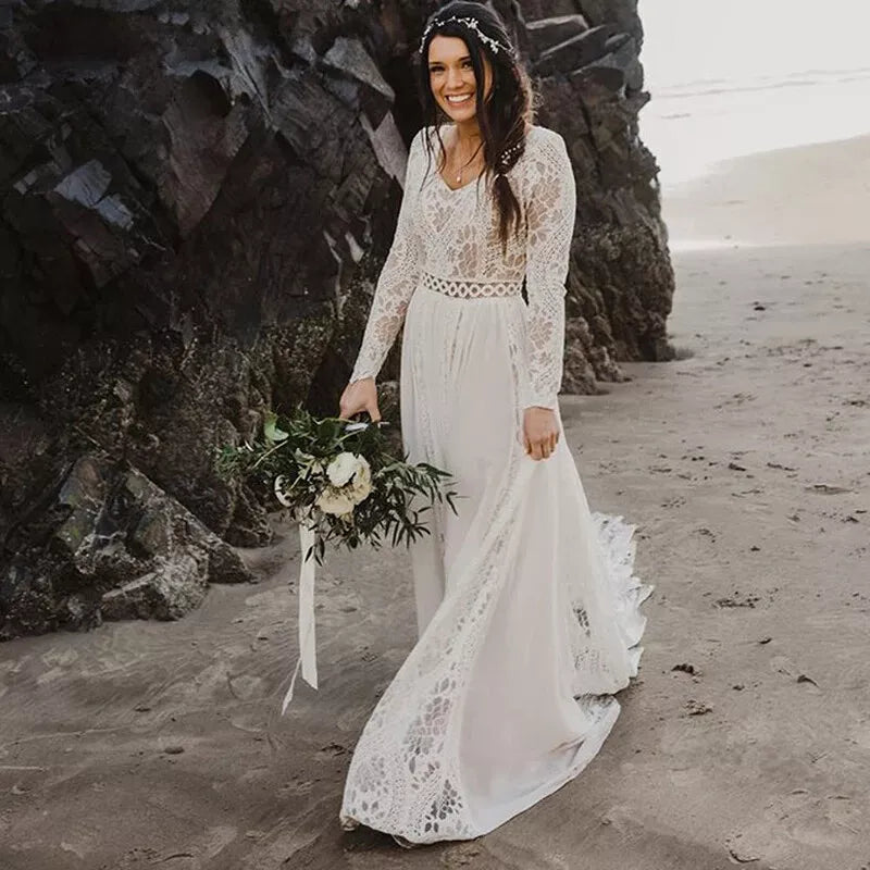 Unique 6 Style Bohemian Wedding Dresses UK