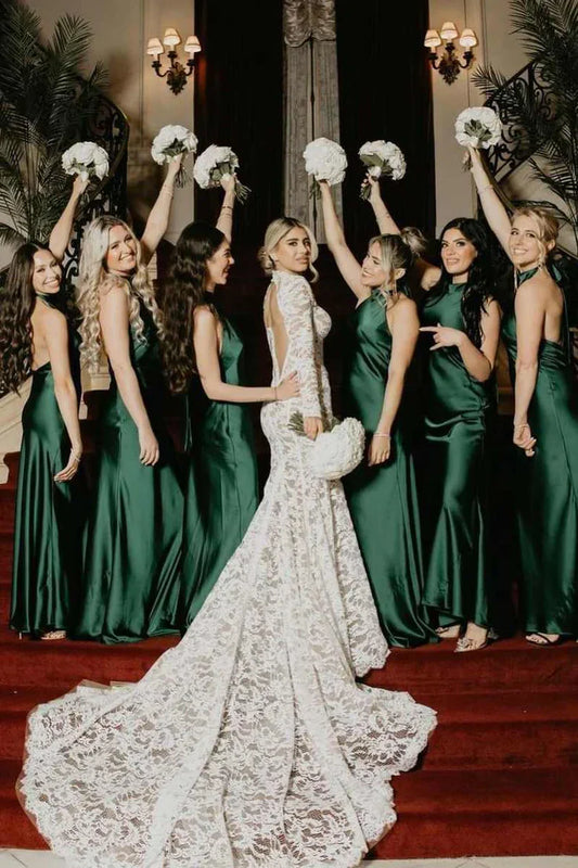 Best Modest Bridesmaid Dresses UK from Mychicdress