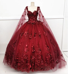 2024 New Quinceanera Dress Burgundy Cheap Plus Size Sweet 15 16 Dress MyChicDress