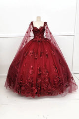 2024 New Quinceanera Dress Burgundy Cheap Plus Size Sweet 15 16 Dress MyChicDress