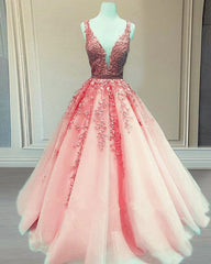 2025 A Line Tulle Lace Prom Dresses Champagne Evening Dress Beading Belt MyChicDress