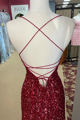 Burgundy Tight 2024 Homecoming Dress Short Sequined Hoco Dress