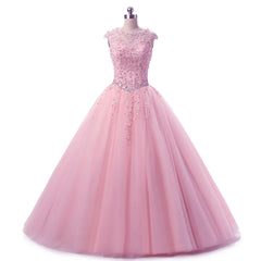 Charming Blue Sweet 16 Dress Tulle Lace Ball Gown Quinceanera Dress MyChicDress