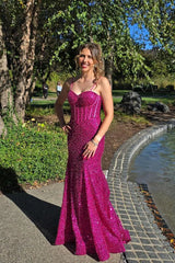 Glitter Blue Prom Formal Dress Long Mermaid Spaghetti Straps