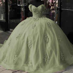 Vestido de baile com glitter vintage rosa vestidos quinceanera renda fora do ombro com laço