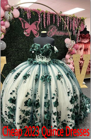 New Off Shoulder 2025 Emerald Green Quinceanera Dress 3D Flowers MyChicDress