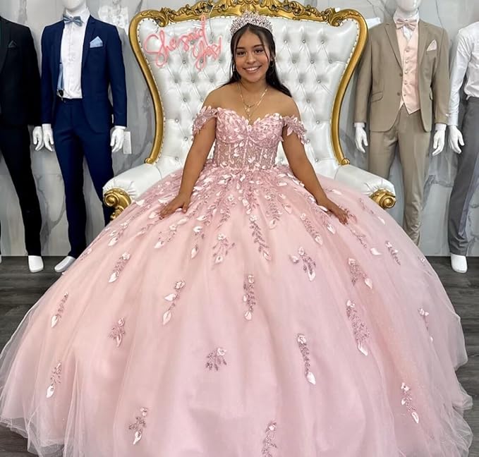 Off Shoulder Quinceanera Dress Blue Birthday Party Dress for Sweet 16