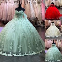 Princess Mint Green Quinceanera Dresses Lace 2024 Sweet 16 Birthday Party Dress MyChicDress