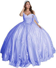 Sweet 16 Dress lavender Lace Quinceanera Dresses Off the Shoulder Ball Gown