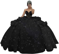 Tiered Corset blue Quinceanera Dresses Off Shoulder Lace-Up Mychicdress