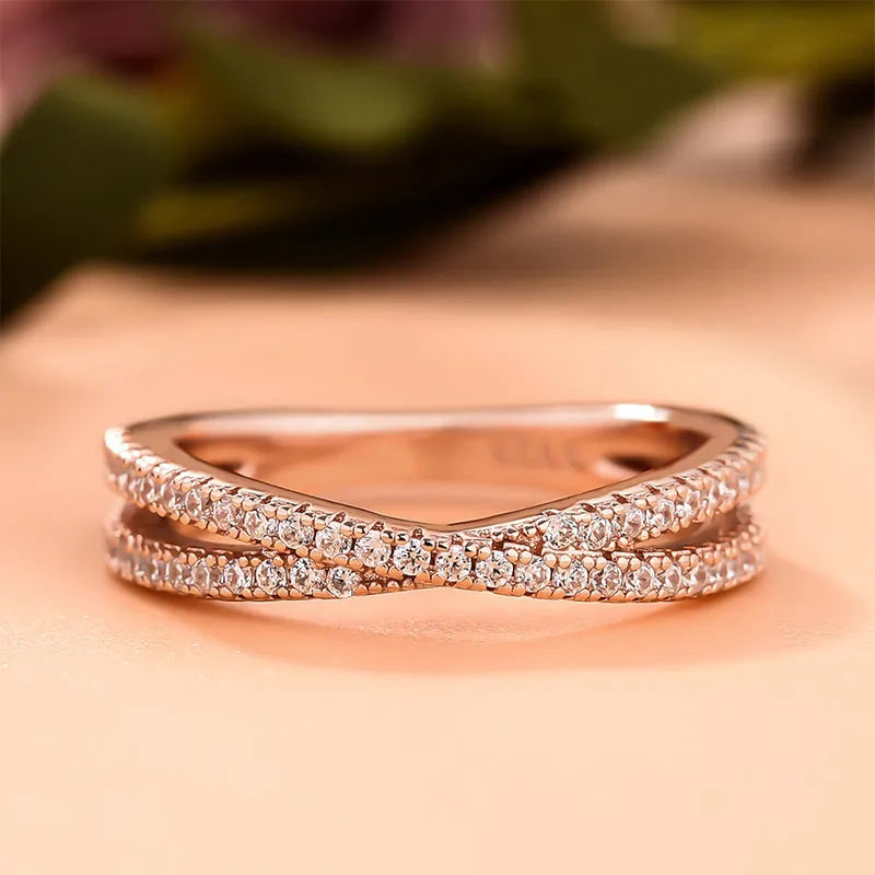 Affordable X Criss Cross Women Wedding Band For Sale Mychicdress