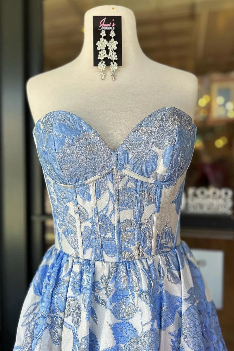 Custom Made Floral Prom Dresses A-Line Sweetheart Mychicdress