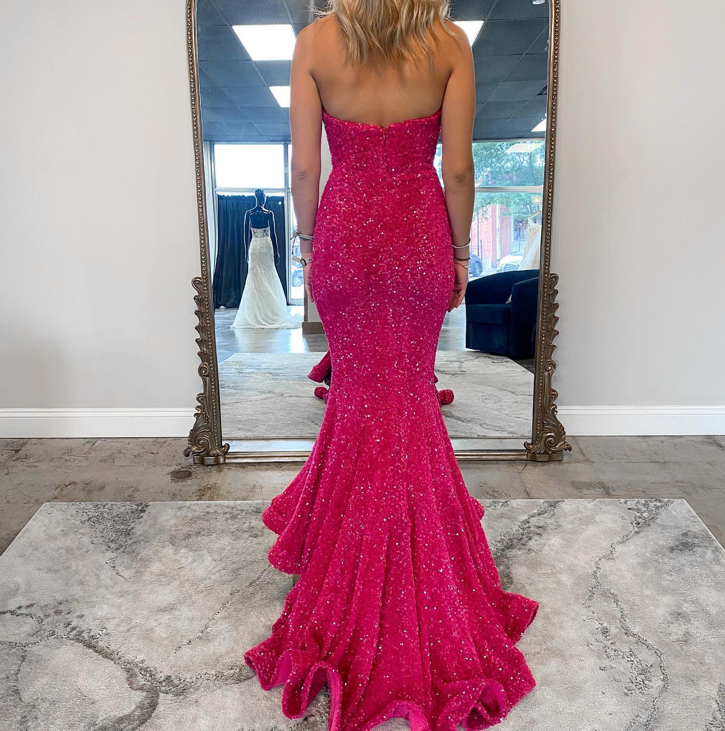 Vestidos de baile longos pretos até o chão 2024 vestido formal de lantejoulas sereia