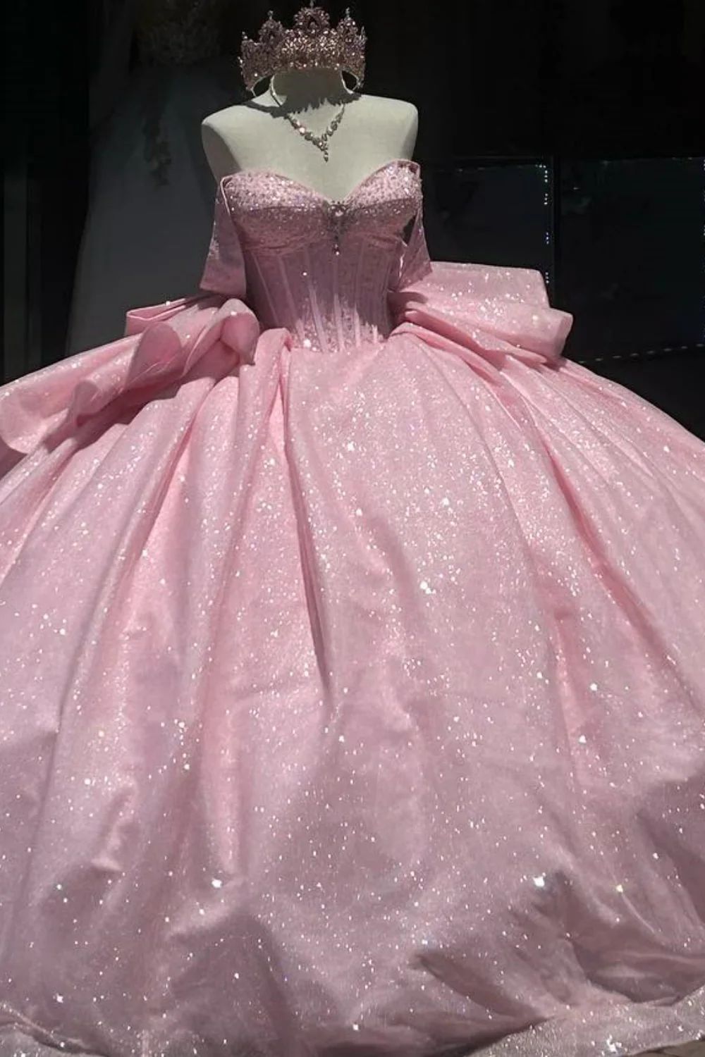 Glitter Birthday 15 Gold Quinceanera Dresses for Girls