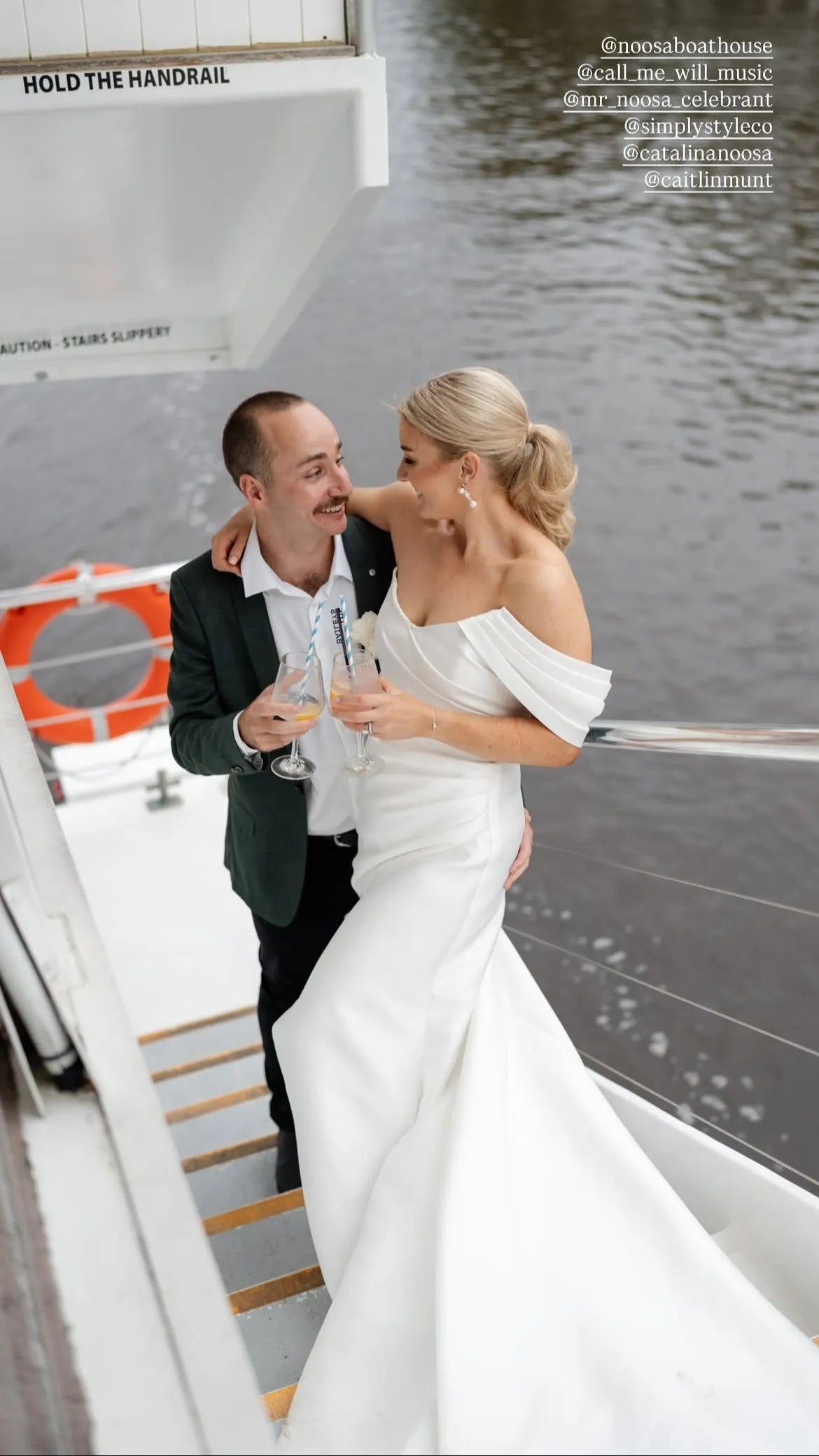 Gorgeous Strapless Beach White Wedding Dress Ruched with Slit