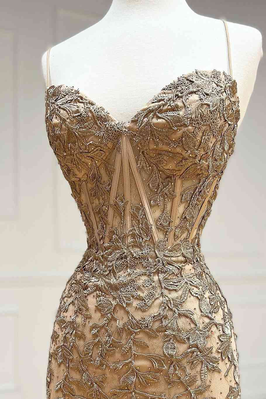 Cheap Hot Lace Short Homecoming Dresses Gold Tight Hoco Dress