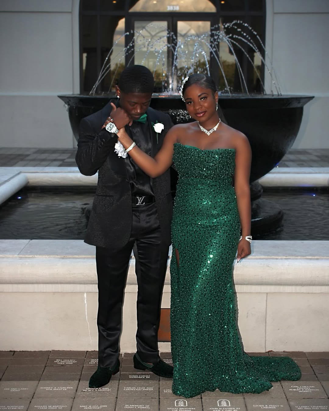 Long Strapless Green Glitter Sequin Prom Dress with Slit Mychicdress