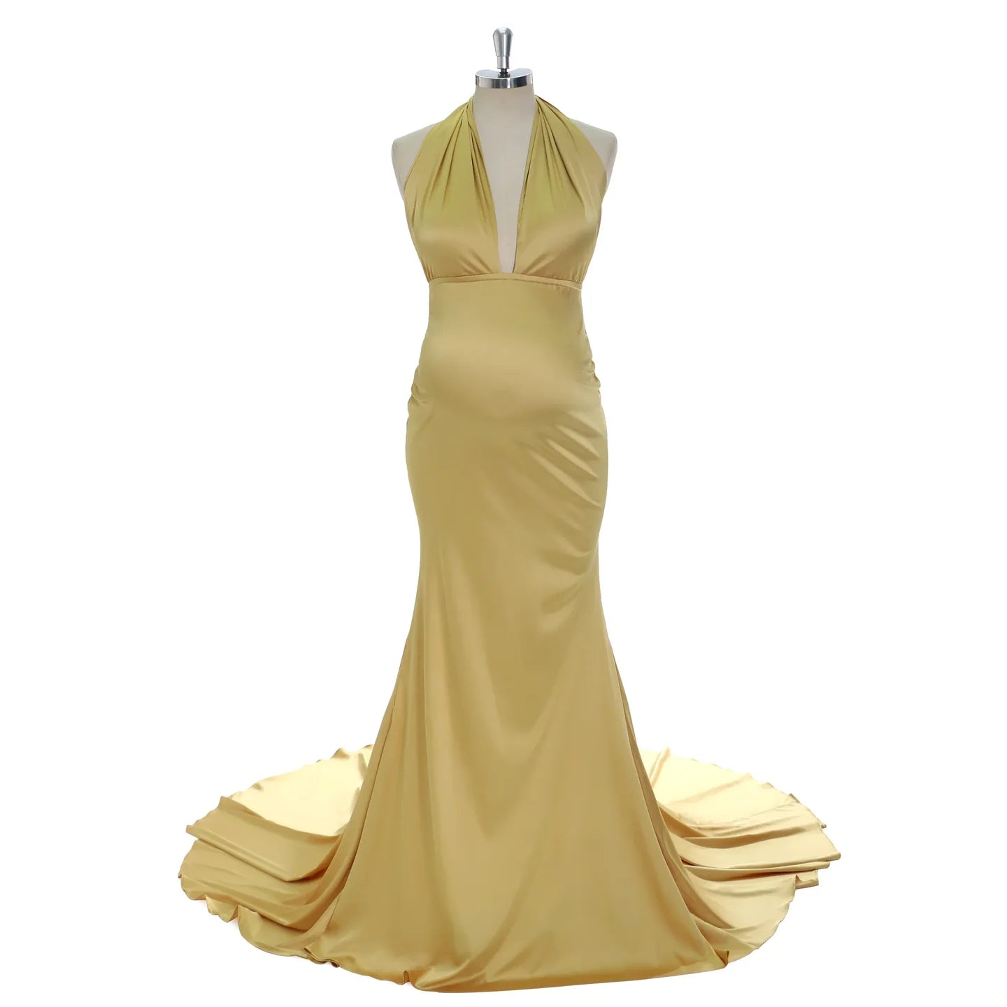 Gold maternity formal dresses