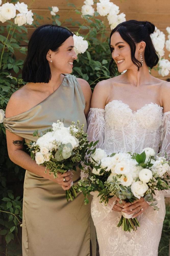 One-Shoulder sage Bridesmaid Dress Mermaid Satin Maxi Dress Mychicdress