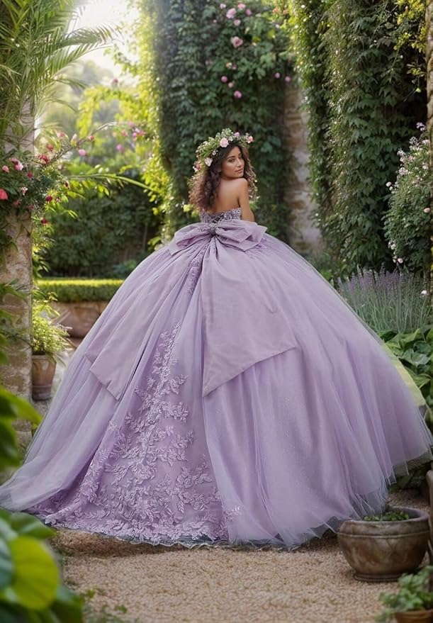 Puffy Lace Pink Quinceanera Dresses Off Shoulder for Sweet 15 16 Dress