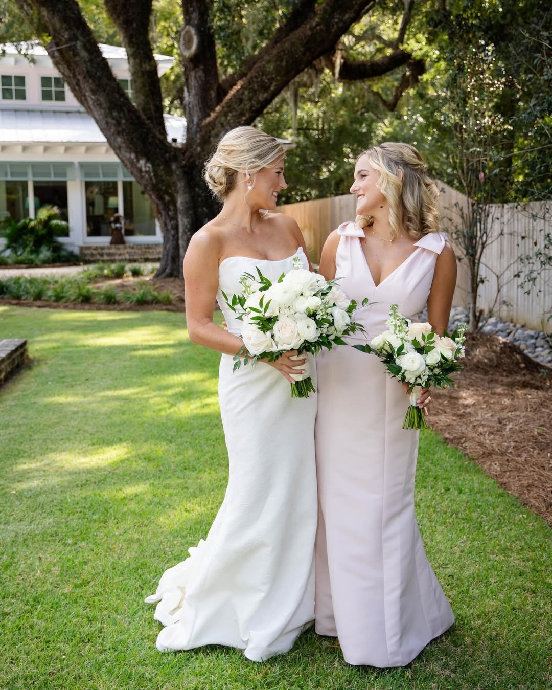 Satin Long Mermaid Pink Mismatched Bridesmaid Dress