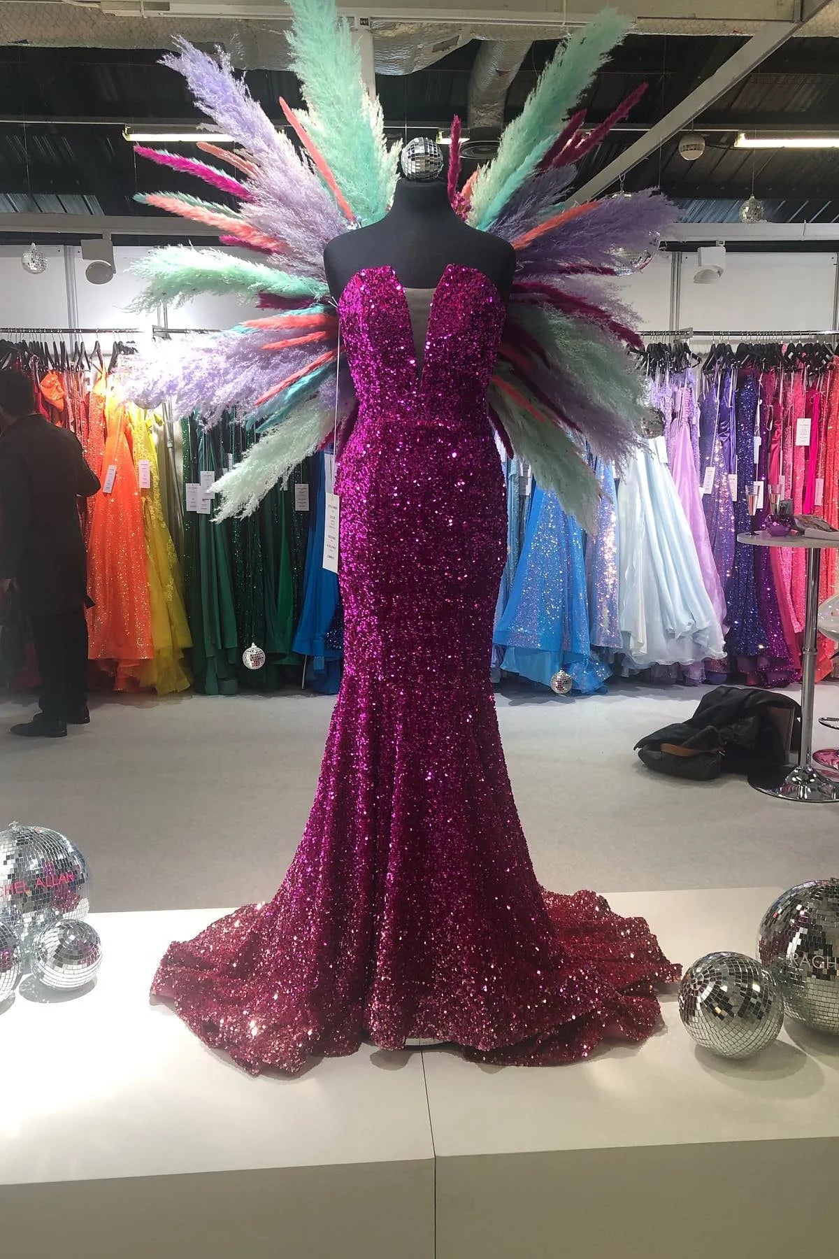 Sequins Formal Dresses Mermaid Prom Dress Sleeveless - MyChicDress