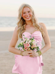 Cheap Homecoming Dress Under 100 Sweetheart Silk Satin