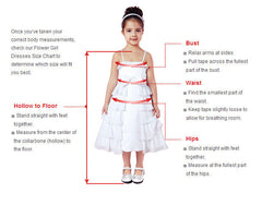 A Line Long Sleeves Lace Satin White Flower Girl Dresses MyChicDress