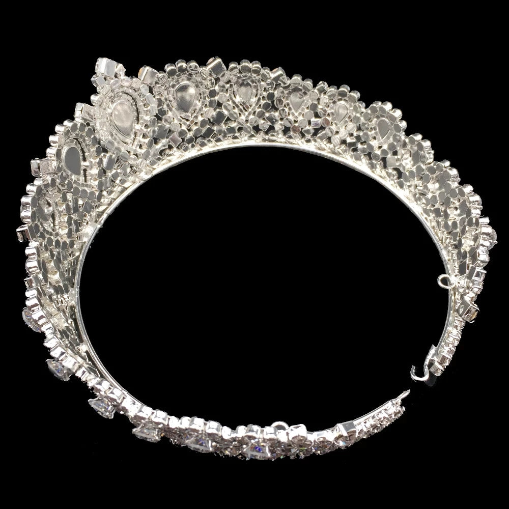 Bling Bling Wedding Crown Zirconia Crystal Woman Tiaras and Crowns For Quince Party MyChicDress