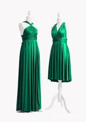 Cheap Infinity Chiffon Emerald Green Junior Bridesmaid Dresses Multiway MyChicDress