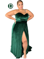 Cheap Multiway African Green Bridesmaid Dresses Velvet Emerald Wedding Guest Dress MyChicDress