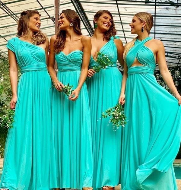 Convertible Turquoise Bridesmaid Dresses Infinity Dresses Multiway Dresses MyChicDress