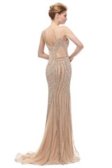 Gorgeous Mermaid Long Prom Dresses Spaghetti Straps Evening Gown MyChicDress