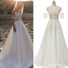 Hot Lace Boho Casual Wedding Dresses 2025 Beach Off Shoulder Bridal Wear MyChicDress