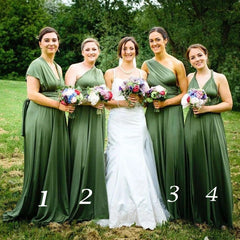 Hot Mismatched Hunter Green Bridesmaid Dresses Fall Wedding Guest Dress MyChicDress