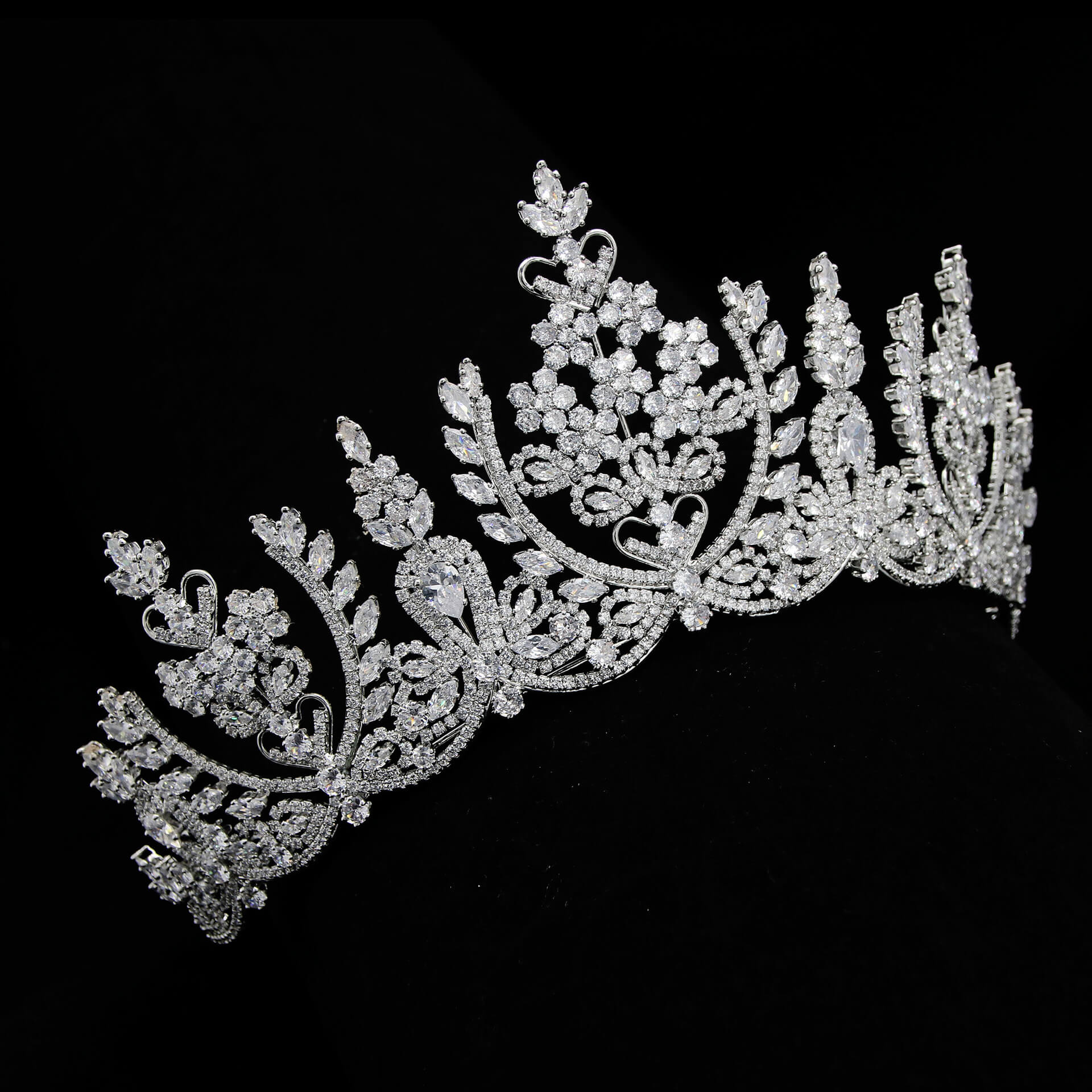 Luxury Cubic Zirconia Queen Tiaras Wedding Crowns Quinceanera Hair Accessories MyChicDress