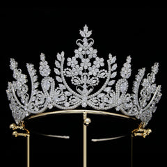 Luxury Cubic Zirconia Queen Tiaras Wedding Crowns Quinceanera Hair Accessories MyChicDress