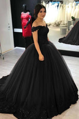 Off Shoulder Tulle V-neck Lace Burgundy Wedding Dresses Ball Gowns MyChicDress