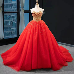 Sequined Wedding Dresses red Quinceanera Dresses Ball Gown 