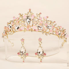 3pcs Rhinestone Princess Quinceanera Crown Birthday Party Tiara Wedding Tiara