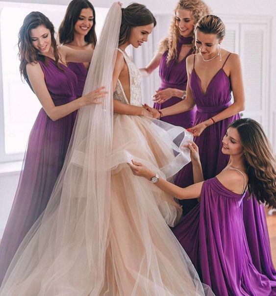 Sexy Mermaid Multiway Purple Bridesmaid Dresses dresses MyChicDress