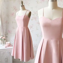 Simple A Line Short Junior Bridesmaid Dresses Sweetheart Sleeveless MyChicDress