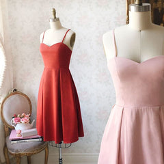 Simple A Line Short Junior Bridesmaid Dresses Sweetheart Sleeveless MyChicDress