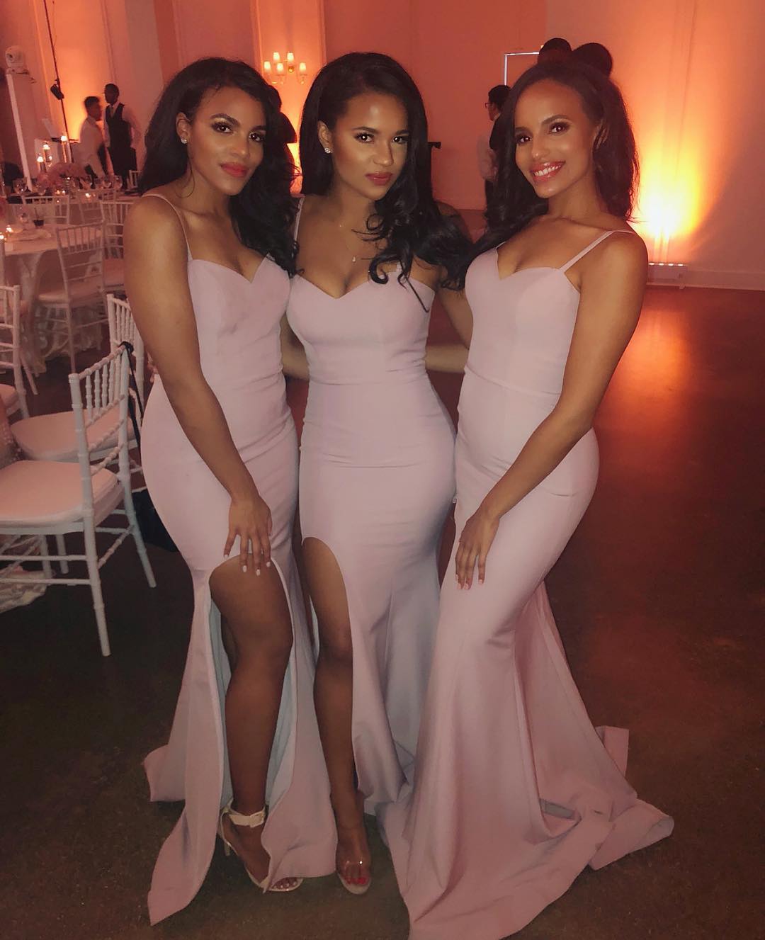 Peach Bridesmaid Dresses 