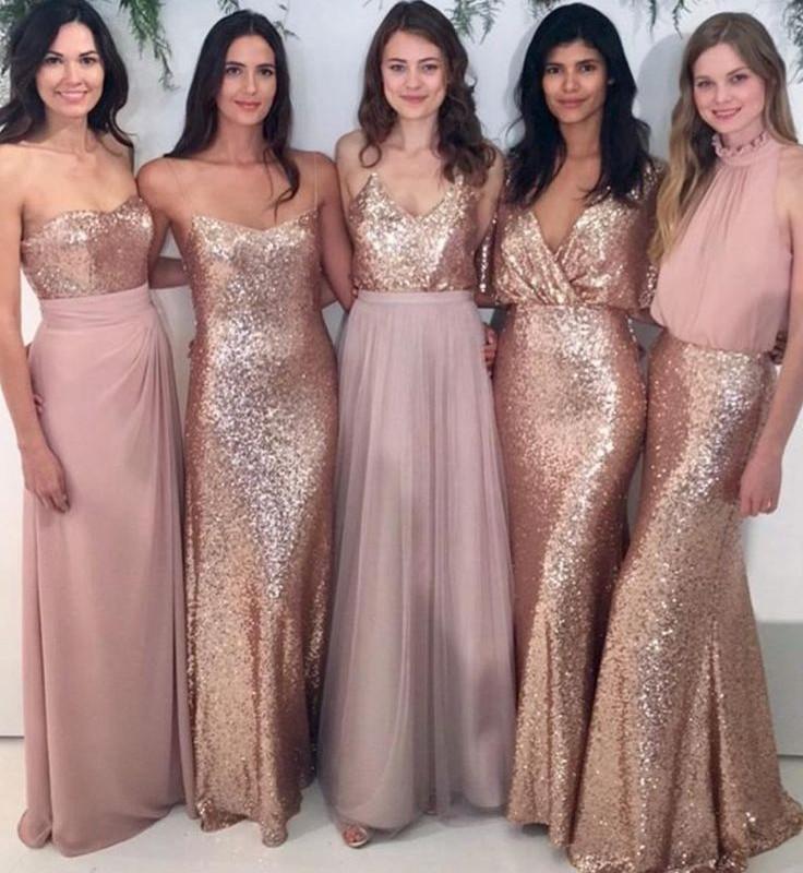 Pink Bridesmaid Dresses