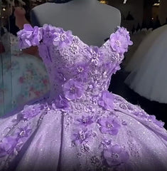 3d Floral Quinceanera Dresses Sweet 16 dress