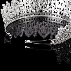 Cristais Princess Diamond Crown para festa de casamento